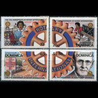 DOMINICA 1980 - Scott# 659-62 Rotary Intl. Set Of 4 MNH - Dominica (1978-...)