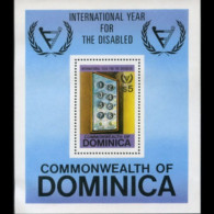 DOMINICA 1981 - Scott# 738 S/S Disabled Year MNH - Dominique (1978-...)