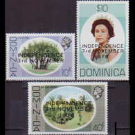 DOMINICA 1978 - Scott# 592A/601A Indep.Litho.Opt. MNH - Dominique (1978-...)