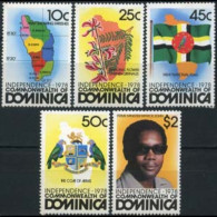 DOMINICA 1978 - Scott# 602-6 Independence Set Of 5 MNH - Dominique (1978-...)