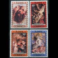 DOMINICA 1978 - Scott# 579-82 Christmas-Rubens Set Of 4 MNH - Dominica (1978-...)