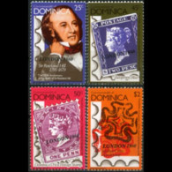 DOMINICA 1980 - #663A-D London Exhib.Opt. Set Of 4 MNH - Dominica (1978-...)