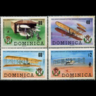 DOMINICA 1978 - Scott# 574-7 Powered Flight Set Of 4 MNH - Dominica (1978-...)