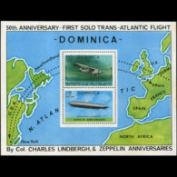 DOMINICA 1978 - Scott# 569 S/S Flight-Planes MNH - Dominique (1978-...)