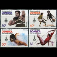 DOMINICA 1980 - Scott# 664-7 Olympics Set Of 4 MNH - Dominique (1978-...)