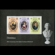 DOMINICA 1977 - Scott# 533a S/S Beethoven MNH - Dominica (1978-...)