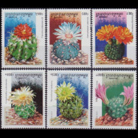 CAMBODIA 2001 - Scott# 2133-8 Cacti Set Of 6 MNH - Cambodja