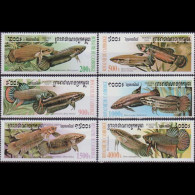 CAMBODIA 2000 - Scott# 1945-50 Fish-Bettas Set Of 6 MNH - Kambodscha