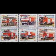 CAMBODIA 2000 - Scott# 2000-5 Fire Trucks Set Of 6 MNH - Cambogia