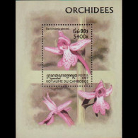 CAMBODIA 1997 - Scott# 1684 S/S Orchids MNH - Cambodia