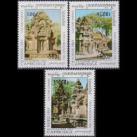 CAMBODIA 1997 - Scott# 1621-3 Khmer Culture Set Of 3 MNH - Kambodscha