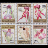 CAMBODIA 1997 - Scott# 1678-83 Orchids Set Of 6 MNH - Cambogia