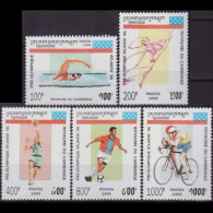 CAMBODIA 1995 - Scott# 1420-4 Olympics Set Of 5 LH Back Thin - Camboya