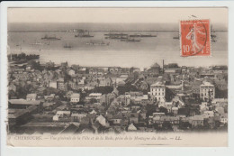 CHERBOURG - MANCHE - VUE GENERALE DE LA VILLE ET DE LA RADE PRISE DE LA MONTAGNE DU ROULE - Cherbourg