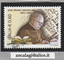 USATI ITALIA 2009 - Ref.1109 "DON PRIMO MAZZOLARI" 1 Val. - - 2001-10: Gebraucht