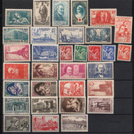 France Année Compléte 1939 N° 419 à 450 Neufs ** Soit 32 Timbres - ....-1939