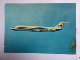 SAS  DC 9   /   AIRLINE ISSUE / CARTE COMPAGNIE - 1946-....: Modern Era