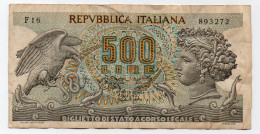 Italia  500 £. Aretusa - 500 Liras