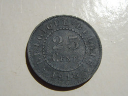Monnaie. 2. 25 Centimes Zing 1918, Fr-Fl - 25 Cent