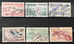 Lot De 6 Timbres Oblitérés France 1953 Y & T N° 960 À 965 - Used Stamps