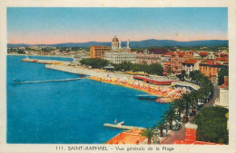 France Saint Raphael Vue Generale De La Plage - Saint-Raphaël