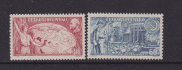 CZECHOSLOVAKIA  - 1957 Russian Revolution Set  Never Hinged Mint - Nuevos