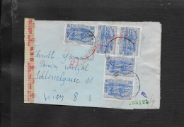 MILITARIA LETTRE CENSURE SUR TIMBRE DE GRÈCE PAIRE POUR WIEN AUTRICHE : - Storia Postale