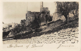 CPA / ISRAEL / JERUSALEM / CARTE PHOTO / THE TOWER OF DAVID - Israele