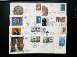 SP LOT DE 9 ENVELOPPES PREMIER JOUR FDC / LOT N°500 / NAPOLEONGENDARMERIE GERBAULT WAR ROOMVEL D'HIV LECLERC... - Sin Clasificación