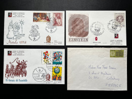 SP / ITALIE/  LOT DE 4 ENVELOPPES DONT PREMIER JOUR FDC / LOT N°499 - FDC