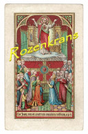 Litho St. Augustin Brugge Jesus Christ Litho Gesù Il Cristo Goldprint Gouddruk Image Pieuse Holy Card Canivet Santini - Images Religieuses