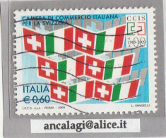 USATI ITALIA 2009 - Ref.1113 "CAMERA DI COMMERCIO PER LA SVIZZERA" 1 Val. - - 2001-10: Used