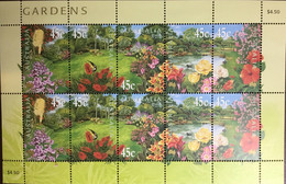 Australia 2000 Gardens Flowers Trees Sheetlet MNH - Other & Unclassified