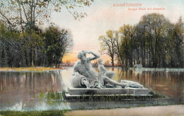 Germany Schwetzingen Gruppe Rhein Mit Seepartie - Brunnen - Schwetzingen