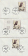 ENV 72 . 1er Jour . 92 . Puteaux . 3 Enveloppes Identiques . Léonard De Vinci . 08 11 1986 . TP N° 2446 . - Commemorative Postmarks