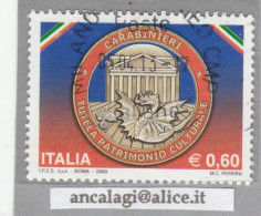 USATI ITALIA 2009 - Ref.1114 "CARABINIERI" 1 Val. - - 2001-10: Usati