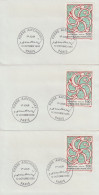 ENV 77 . 1er Jour . 75 . Paris . 3 Enveloppes Identiques . Pierre Alechinsky . 12 10 1985 . TP N° 2494 . - Commemorative Postmarks