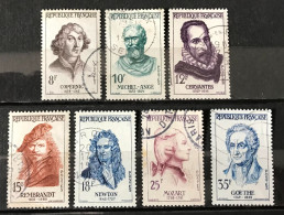 Lot De 7 Timbres Oblitérés France 1957 Y & T N° 1132 À 1138 - Used Stamps