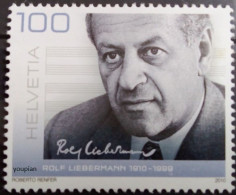 Switzerland 2010, 100th Birth Anniversary Of Rolf Liebermann, MNH Single Stamp - Nuevos