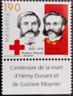 Switzerland 2010, 100th Death Anniversary Of Henri Dunant And Gustave Moynier, MNH Single Stamp - Ongebruikt