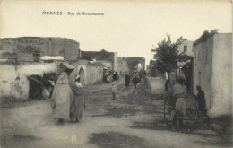 MEKNES  Rue Des Rouamezine Animée RV - Meknès