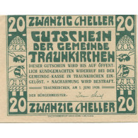 Billet, Autriche, Traunkirchen, 20 Heller, Château, 1920, SPL, Mehl:FS 1081 - Autriche