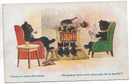 Illustrateur  Comique Serie N 2720 Famille Chats Ou Peut On Etre Mieux  Ecrite N0172 - 1900-1949