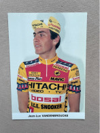 Fotokaart - VANDENBROUCKE Jean-Luc / Hitachi-Bosal-BCE Snooker / 1988 - Cyclisme