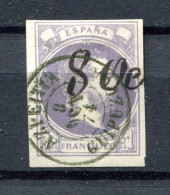 1874.ESPAÑA.EDIFIL 158(o).USADO.DOBLE MATASELLO.CATALOGO 415€ - Used Stamps