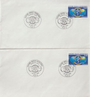 ENV 89 . 1er Jour . 75 . Paris . 2 Enveloppes Identiques . Assistance Médicale Internationale . 28 05 1988 . TP N° 2535 - Commemorative Postmarks