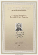 ETB 06/1986 Leopold Von Ranke, Historiker - 1. Tag - FDC (Ersttagblätter)
