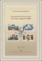 ETB 06/1989 Jugend, Zirkus, Dompteur, Jongleur - 1e Jour – FDC (feuillets)