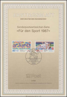 ETB 03/1987 Sport, Turnfest, Gymnastik, Judo - 1st Day – FDC (sheets)