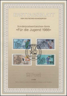 ETB 04/1986 Jugend, Handwerksberufe, Glaser, Schlosser - 1er Día – FDC (hojas)